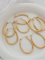 Titanium Steel Plated Earrings