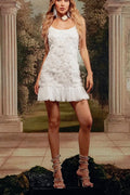 3D Floral Chiffon Slip Birthday Dress