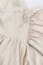 Halter Neck Bubble Hem Puff Skirt Mini Dress