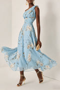 Seraphina One-Shoulder Floral Maxi Dress