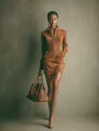 Amara | Faux Suede Mini Dress