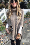| High Neck Cape Sweater