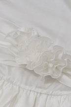 Elegant Satin 3D Floral Cocktail Dress