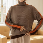 | Herringbone Turtleneck