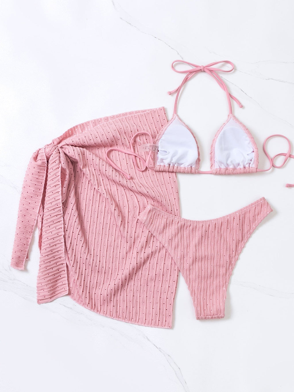 | Triangle bikini set with skirt