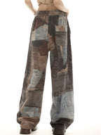 High Street Distressed Straight Leg Boyfriend Jeans