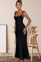 Sash Backless Mermaid Dress