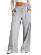 Solid Splice Drawstring Sweatpants