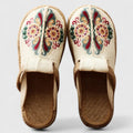 | Comfortable Handmade Floral Mules