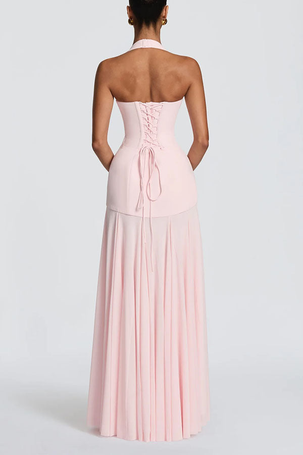 Seraphina Deep V Maxi Dress