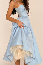 | Strapless V-neck Sleeveless Maxi Dress