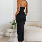 Sol Minimalist Shirt Dress with Water Wave Texture Premium Wardrobe Essential