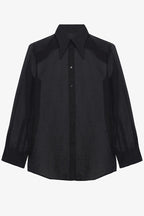 Retro Sheer Loose Long-sleeved Casual Shirt