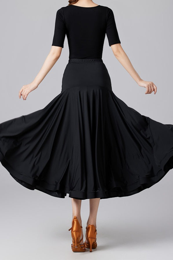 Ballroom Performance Flared Maxi Skirt