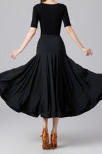 Ballroom Performance Flared Maxi Skirt