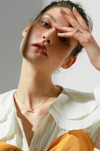 Silver Necklace with Mermaid Tail