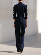 Midnight Navy Structured Pantsuit