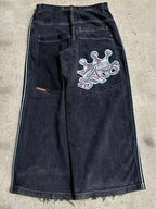 Hip Hop Trendy Brand Print Boyfriend Jeans