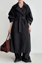 Luxi Vintage Loose Large-Pocket Unique Overcoat