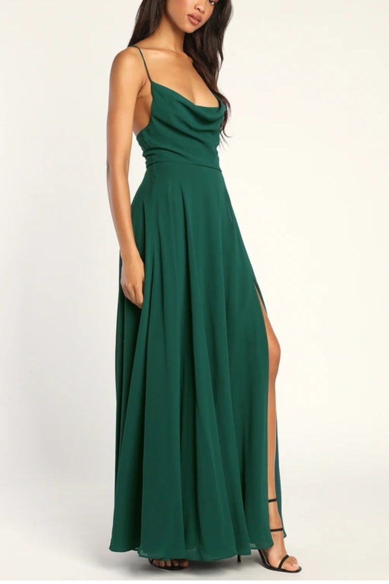 Halter Backless Maxi Dress