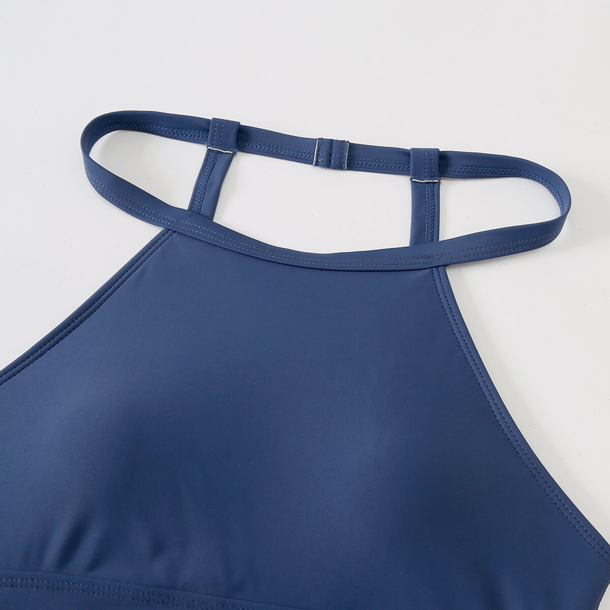 | High Neck Bikini Top with Thong