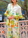 Tailored Silhouette Floral Print Top