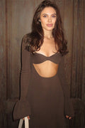 Knit Sexy Cutout Bodycon Party Dress