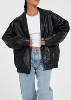 Women's Leather Jacket â_?Locomotive-InspiRed Style