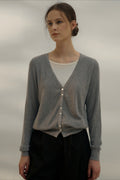 Color Block Layered V-Neck Knit Top