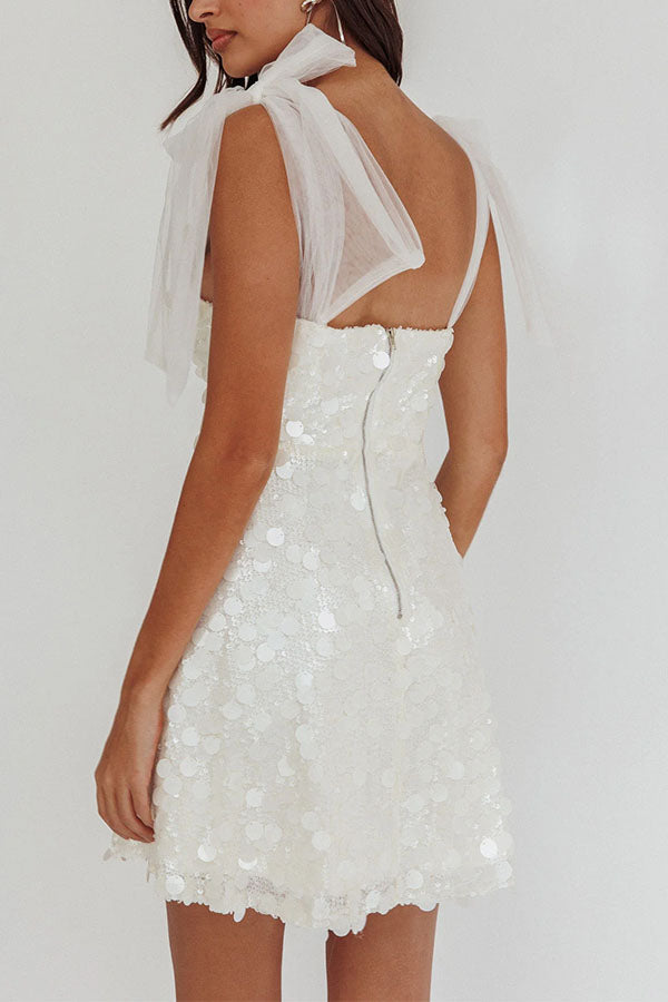 Celeste Glamour Sequin Mini Dress