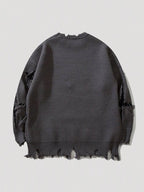 Street Skull Print Oversized Sweaters
