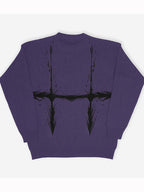 Abstract Print Oversized Sweaters