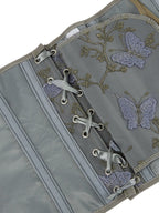 Butterfly Embroidery Bandage Corset Top