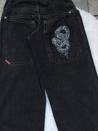 Hip Hop Trendy Brand Print Boyfriend Jeans