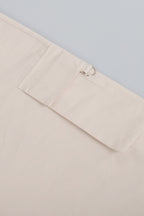 Drawstring Wide Leg Cargo Pant