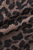 Leopard Mesh Cami Bodycon Jumpsuit Maxi Dress