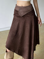 Loose Street Fashion High Waist Irregular Maxi Skirts