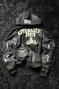 Street Style 3D Letter Zipper Hoodie