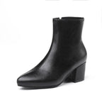 High Heel Pointed Toe Low Women Martin Boots