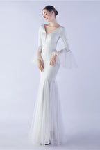Sequin Ruffled Mesh Party Dress