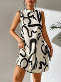 Nora Statement Women's Choker Neck Dress Chic Silhouette Collection