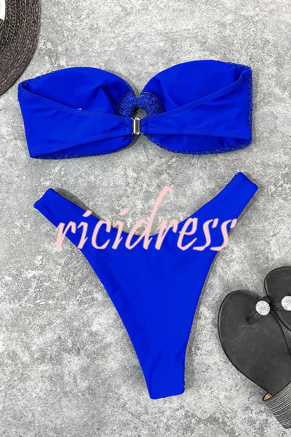 | Bandeau Bikini with Ring Neckline