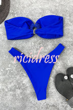 | Bandeau Bikini with Ring Neckline
