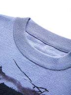 Portrait Jacquard Baggy Sweater