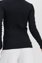 Turtleneck Ribbed Slim Knit Long Sleeve Base Layer