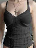 Lace stitching V Neck Cami Top