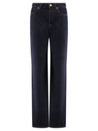 Stassi Denim High Waist Pocketed Straight Leg Jeans