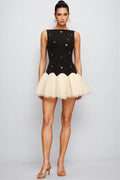 Osiard Sleeveless Diamond Mini Dress