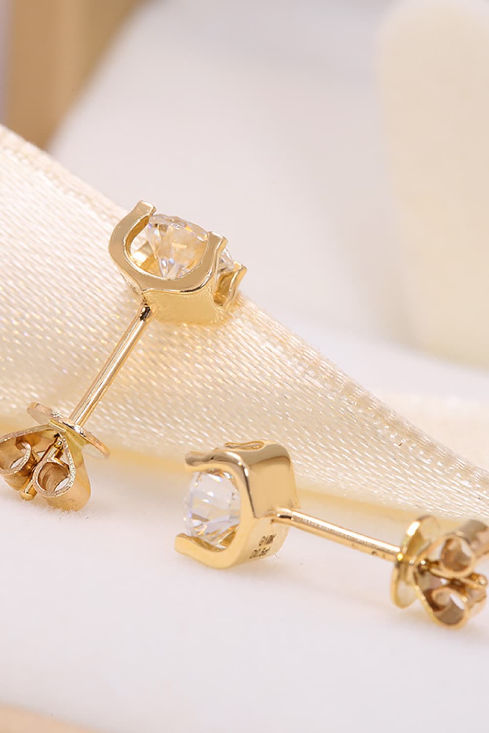 Blue Zone Planet | 1 Carat Lab-Grown Diamond 18K Gold Stud Earrings