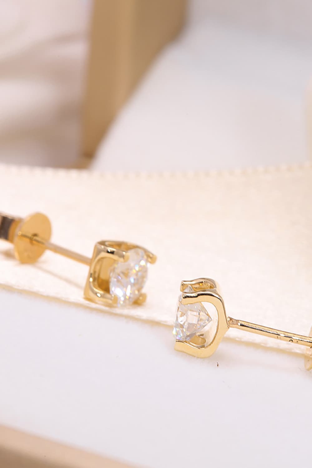 Blue Zone Planet | 1 Carat Lab-Grown Diamond 18K Gold Stud Earrings